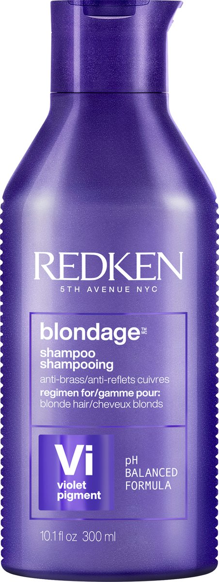 Redken Blondage Shampoo - Zilvershampoo voor het neutraliseren van ongewenste tinten - 300 ml - Redken