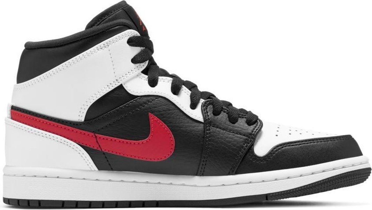 Nike Air Jordan 1 Mid, Black/Chile Red-White, 554724 075, EUR 43