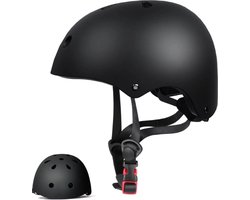 Kinderhelm Zwart - Fietshelm - Helm voor Kinderen – Skate Helm Kinderen – SkateHelm – Skate Helm Kind – Helmen – Maat S -52cm tot 58cm