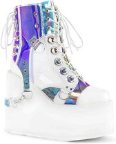 Demonia Enkellaars -39 Shoes- SWING-115 Wit