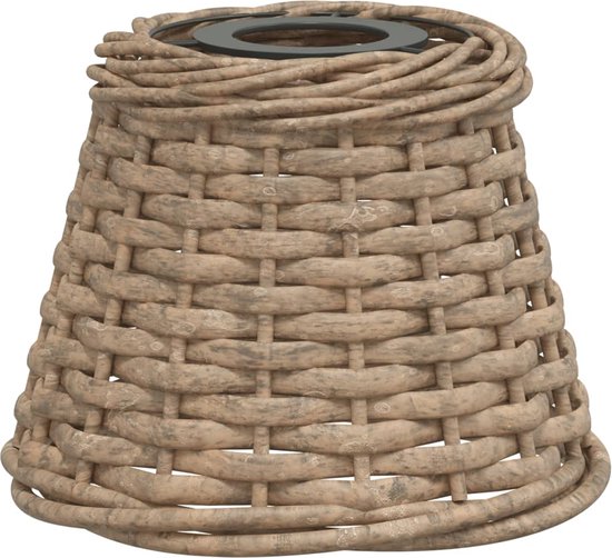 vidaXL-Lampenkap-Ø15x12-cm-wicker-bruin