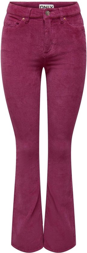Only Pants Onlmary Global Mid Sweetf Cord CC P 15304256 Rouge Violet Taille Femme - W36 X L34