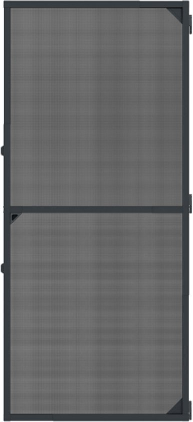 Livn Hordeur Excellent telescopisch 105x235cm antraciet - Zelfsluitende scharnieren - Zonder zagen in te korten - Voor een maximale deuropening van 100x230 cm