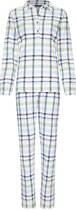 Geruite pyjama French terry Febe - Wit - Maat - 44