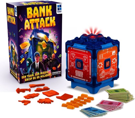 Bank Attack - Coöperatieve spellen - Gezelschapsspel voor Familie - Elektronische Kluis inbegrepen - spellen kinderen