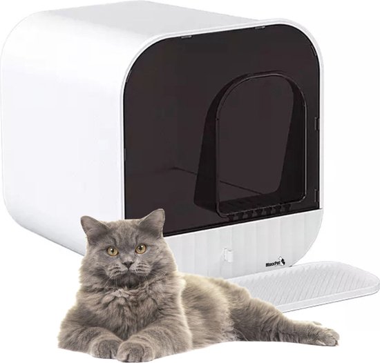 Design de bac à litière MaxxPet - Incl. tiroir et tapis de litière pour chat  -... | bol.com