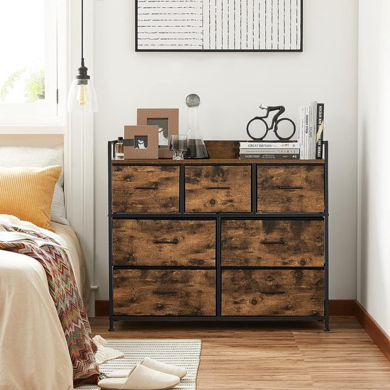 YITAHOME Commode met 4 laden voor slaapkamer, commode van stof, opbergladen met handgrepen, metalen frame voor woonkamer, hal, crèmewit YITAHOME Commode met 4 laden voor slaapkamer, commode van stof, opbergladen met handgrepen, metalen frame voor woonkamer, hal, crèmewit
