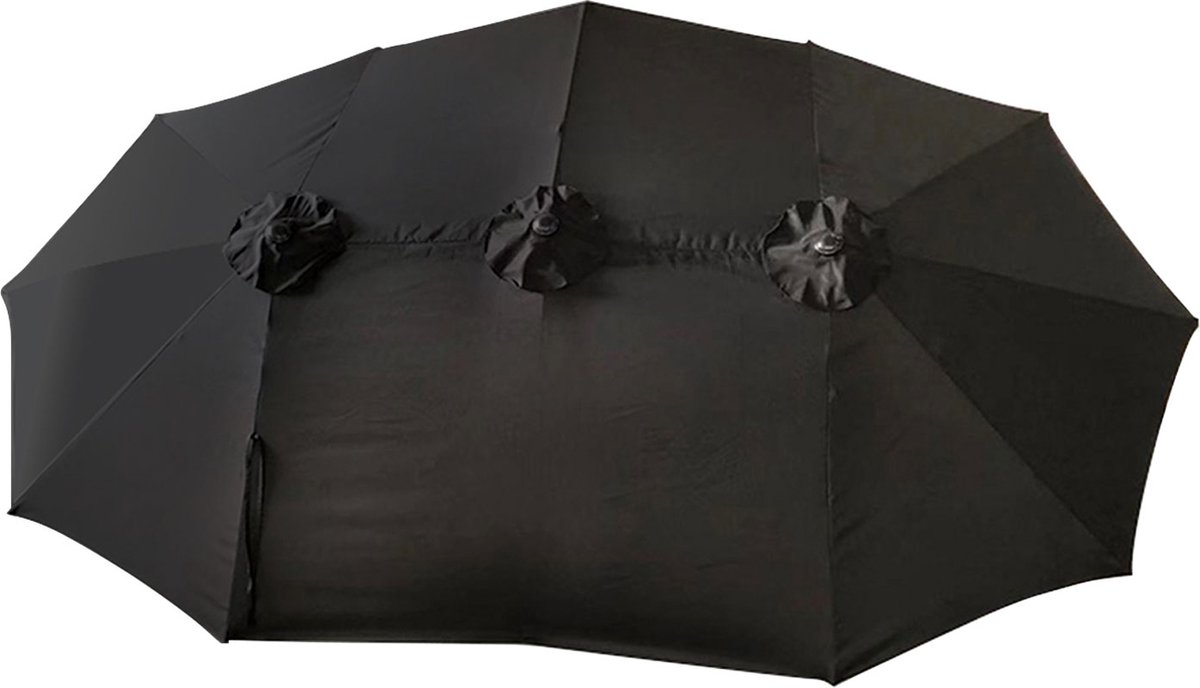 Dubbele paraplu 27x46m LINAI zwart