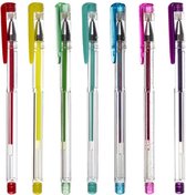 Gelpennen - set van 140 - kantoor en school - XXL | Glitterpennen | Metallic pennen | 140x Gelpennen voor kinderen en volwassenen