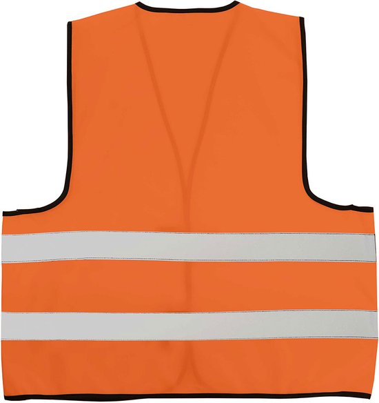 Paquet de 50 gilets de sécurité orange - Gilets de sécurité orange - Gilets de sécurité pour adultes - Gilets de voiture - Usine de gilets