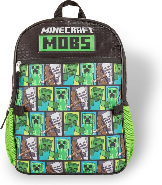 Minecraft - Mobs - Rugzak - Jongens - Hoogte 41cm - 5pieces - Minecraft