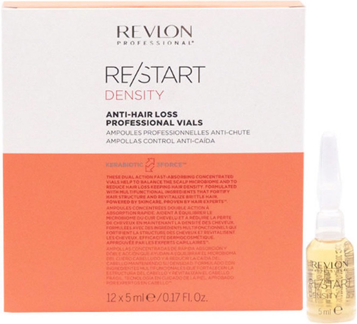 Anti-Haarverlies Ampullen Revlon 5 | Restart (12 ml) Density bol x