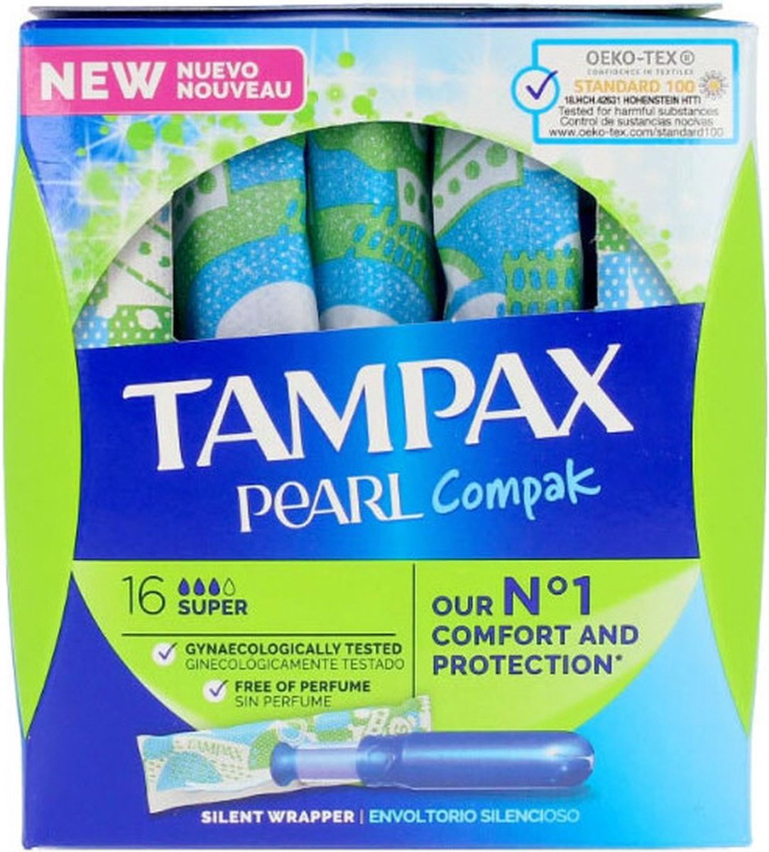 Goedkoopste Tampax Pearl Compak Tampon Super - 16 Stuks