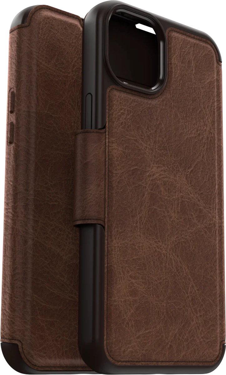 Geschikt voor OtterBox Apple iPhone 15 Plus Strada Geschikt voor Mag Hoesje - Bruin