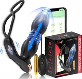LoveVlijt - Luxe Prostaat Stimulator met Cockring - 10 Vibratiestanden - Vibrerende Butplugg - Anaal Dildo voor Mannen - Draadloos - Dubbele Stimulatie - Op afstand - Inclusief Extra Vibrator en App -