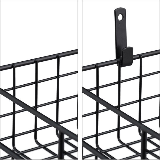 Opbergmand met deksel Malmo - zwart - 52x37x44 cm Opbergmand met deksel Malmo - zwart - 52x37x44 cm