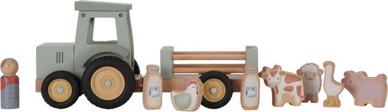 Tracteur Little Dutch avec remorque Little Farm - Véhicule jouet