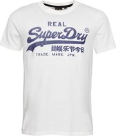 Superdry O-hals shirt vintage vl big logo wit - M