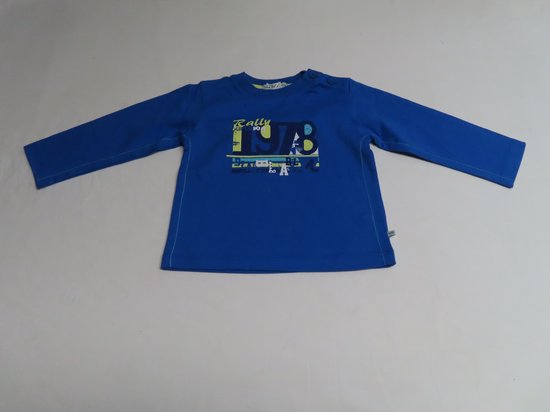 T-Shirt met lange mouwen - Jongens - Hard blauw - Rally - 1 jaar 80