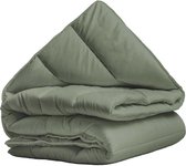 Bol.com Sleeptime All-in one Omkeerbare Dekbed - Dekbed zonder Overtrek - 200x200 - Groen aanbieding