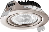 Ledmatters - Inbouwspot Nikkel - Dimbaar - 5 watt - 510 Lumen - 3000 Kelvin - Wit licht - IP65 Badkamerverlichting