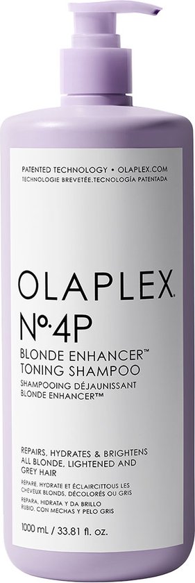 Foto: Olaplex no 4p blonde enhancer toning shampoo 250ml zilvershampoo voor gekleurd haar