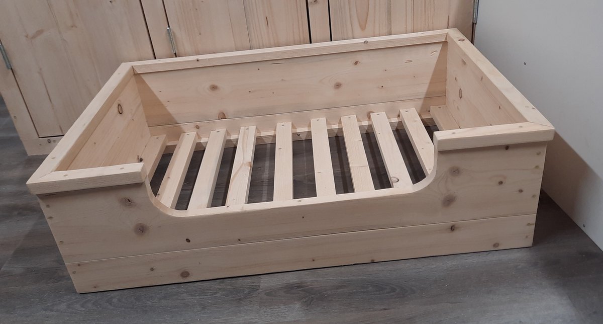 Houten hondenmand Dommel van nieuw steigerhout zonder kussen
