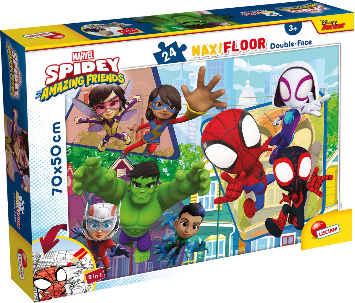 Lisciani - spidey - puzzel maxifloor - 24 stukjes