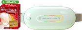 MHZ-TRADING - Warmteband – Menstruatie Pijnverlichting – Rugwarmer – Warmtegordel – Warmteriem – Warmteband Onderrug – Massagekussen – Elektrische Kruik - Groen