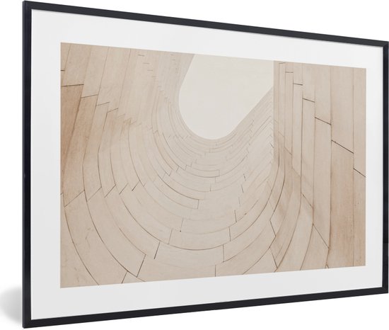 FrameYourWall® - Cadre photo avec affiche 90x60 - Nature - Beige - Abstrait - Cadre photo en bois - Cadres et cadres - Cadre photo en bois - Cadre à langer pour affiche murale - Cadre Picture et photo - Cadre affiche - Porte photo