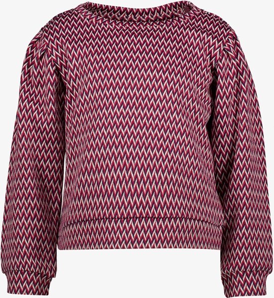 TwoDay meisjes sweater met grafische print - Bruin - Maat 110