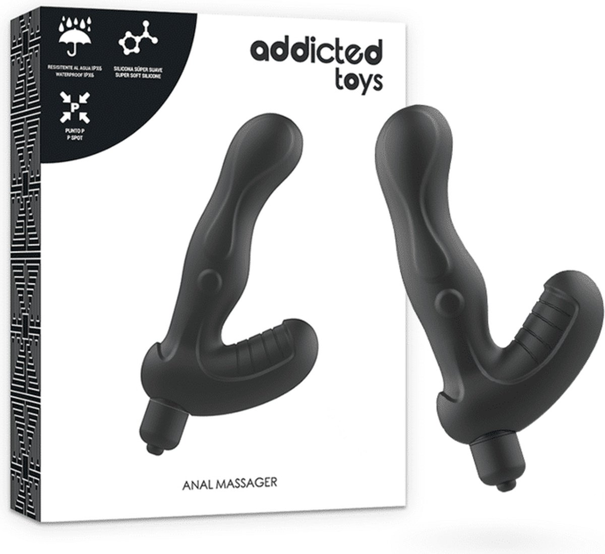 ADDICTED TOYS | Addicted Toys Silicone Stimulating Beaded P-spot Vibe | Prostate Vibrator | Man Vibrator