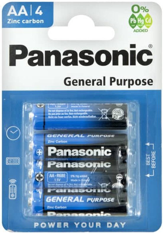 Panasonic AA General Purpose Batterijen - Panasonic