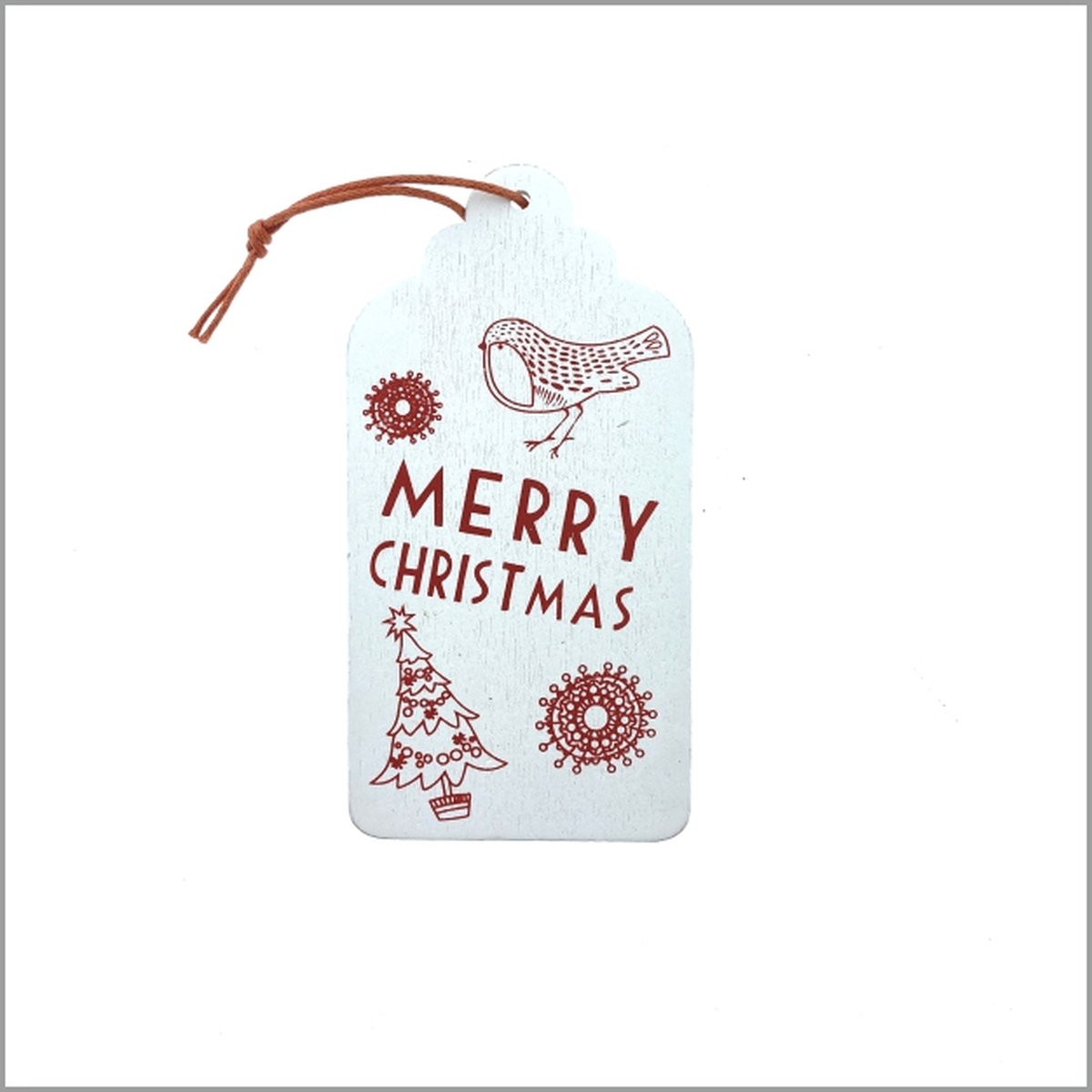 Luxe Kerst kaartjes - Cadeau kaartjes - Hout - Merry Christmas - 20 Stuks