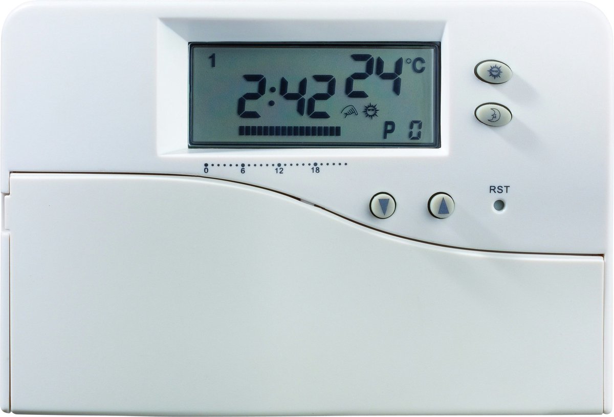 Milton Aan/Uit Klokthermostaat - digitaal - wit
