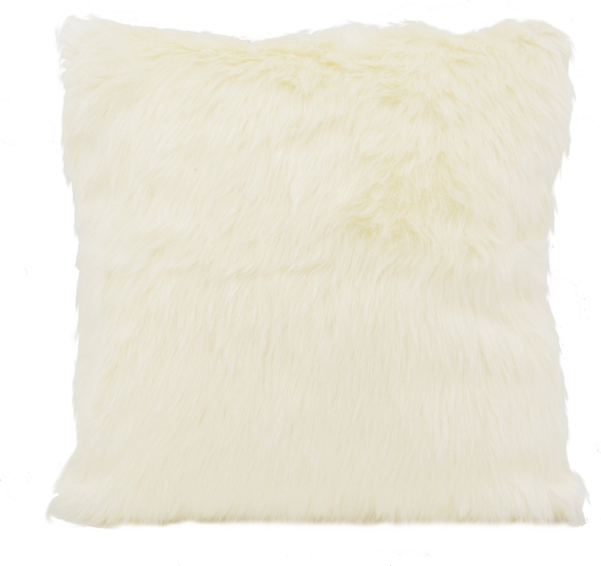 NOVÉE Furry Velvet Crème Kussenhoes | Velvet/Polyester | 45 x 45 cm