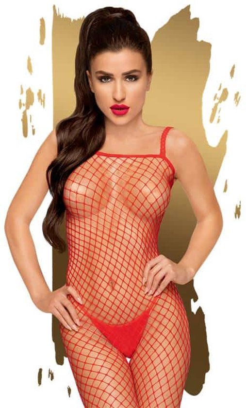 Penthouse Lingerie Body Search - Erotische Catsuit - Maat S/L - Rood