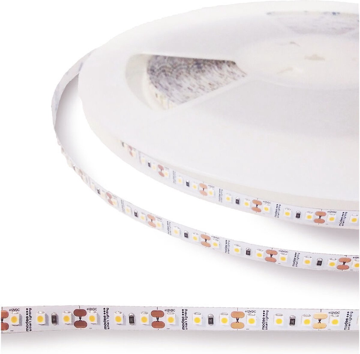 Modee Lighting - LED strip 5 meter - 12V 9.6W 120 leds p/m - 4000K helder wit licht -2 jaar garantie