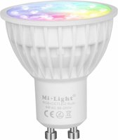 LvT - LED GU10 4W - RGB+CCT - Bediening met de Mi-Light App
