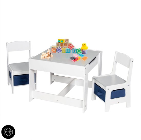 Table enfant Boze® - Bureau enfant - Table de jeu - Avec Chaises/ Avec  rangements /... | bol