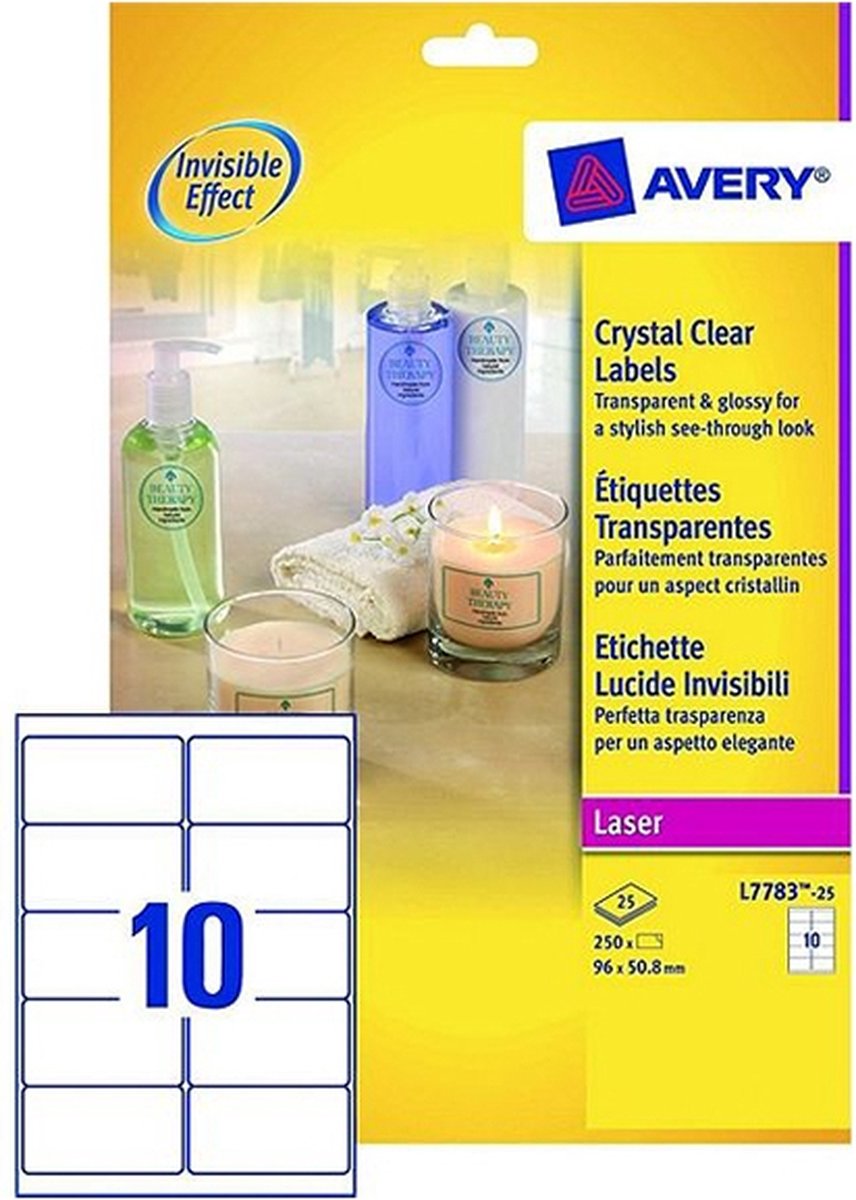 Avery L7783-25 printeretiket
