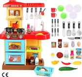 Complete Kinderkeukenspeelset 'My Little Chef' met 30 Accessoires pannen keukengerei set - Speelkeuken van kunststof - Keukenset voor kinderen vanaf 3 jaar - Rood