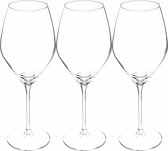 Secret de Gourmet Service de Verres à vin Silvia - coffret 12x pièces - verre chic - 34 CL - blanc/rouge/rose