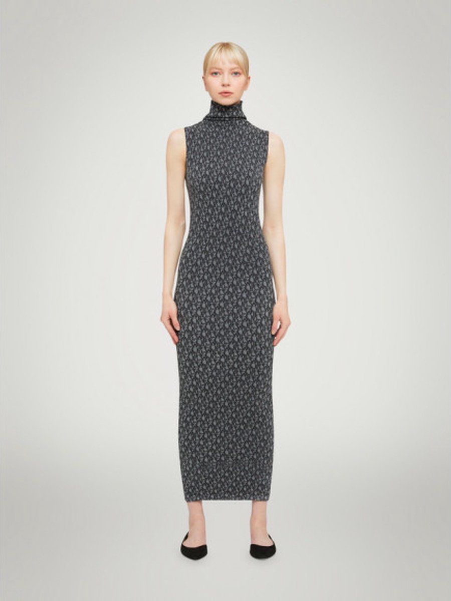 Wolford Cotton Letter Dress black/ash M