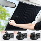 Zonnescherm auto 46 cm - anti hitte scherm voorruit - koeler in de auto - auto zonnescreen - screen voor de voorruit - zwart zonnescherm groot