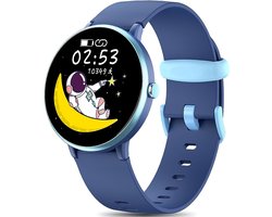 Smartwatch Kinderen - Activity Tracker - Muziek - Waterdicht - Blauw