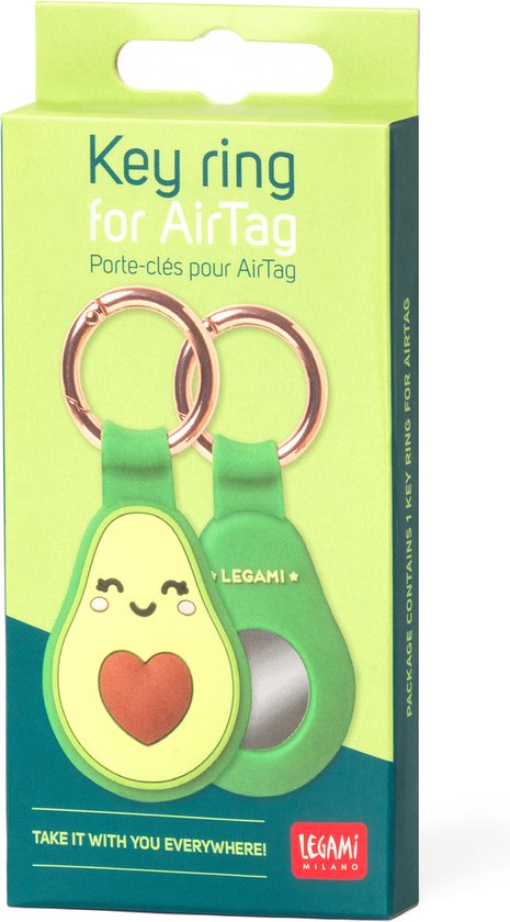 LEGAMI sleutelhanger voor Apple AirTag - bescherming voor AirTag - Avocado