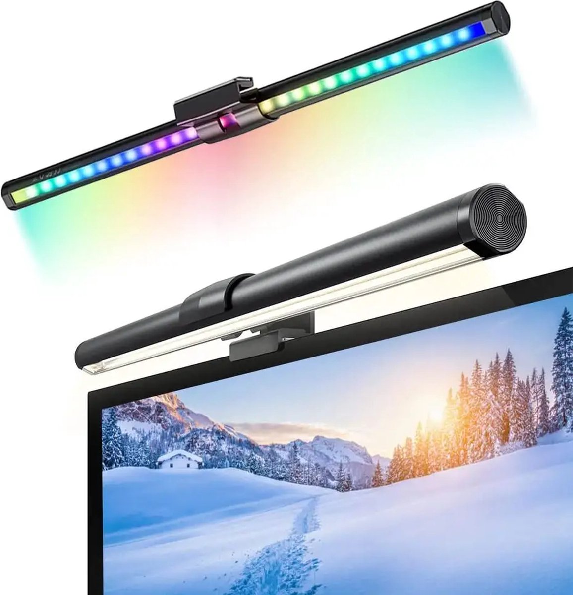 Barre lumineuse LED pour moniteur d'ordinateur, éclairage de bureau, USB  RVB, lampe de moniteur pour