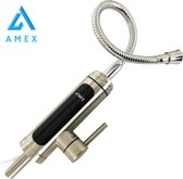 Amex Heetwatertap - Kokend Water Kraan met Uittrekbare Uitloop - Kokend Water Dispenser 360° Draaibaar - Instant Waterkoker RVS