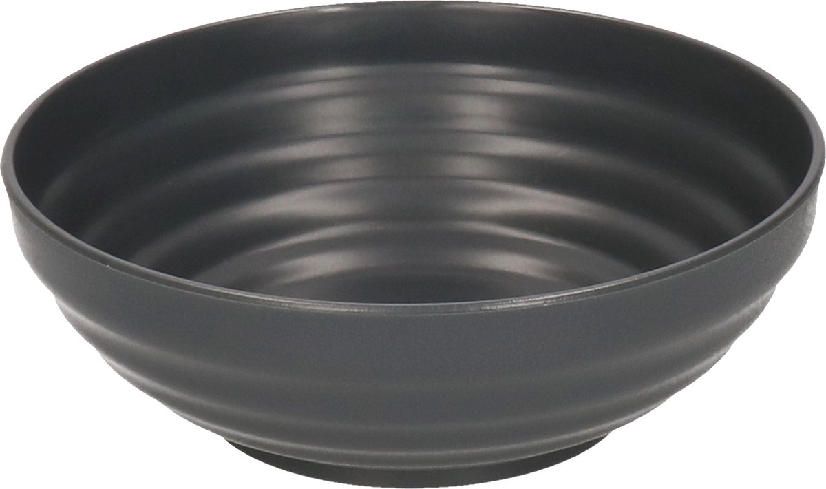 Plasticforte Kommetjes/schaaltjes - Dessert/ontbijt - Kunststof - D13 cm - antraciet